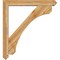 Ekena Millwork Legacy Arts and Crafts Rough Sawn Bracket w/ Offset Brace, Western Red Cedar, 6"W x 40"D x 44"H BKT0604X40X44LEC03RWR - alternate 3